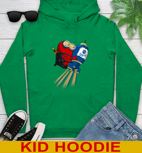 MLB Baseball Kansas City Royals Deadpool Minion Marvel Shirt Youth Hoodie 8