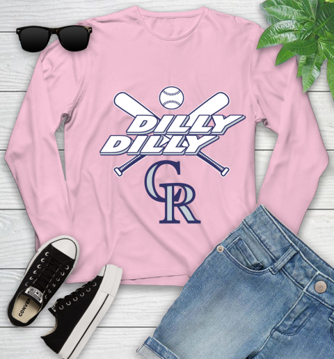 MLB Colorado Rockies Dilly Dilly Baseball Sports Youth Long Sleeve 10