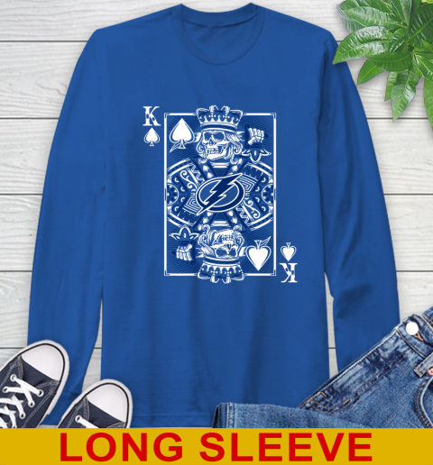Tampa Bay Lightning NHL Hockey The King Of Spades Death Cards Shirt Long Sleeve T-Shirt 11