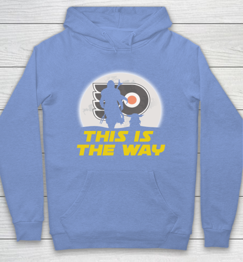 Philadelphia Flyers NHL Ice Hockey Star Wars Yoda And Mandalorian This Is The Way Hoodie 8