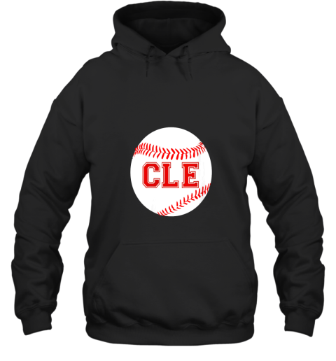 Cleveland Ohio Baseball Heart CLE Hoodie