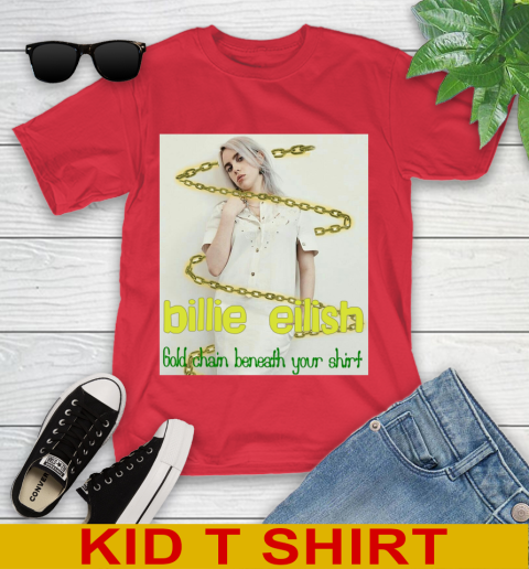 Billie Eilish Gold Chain Beneath Your Shirt 259