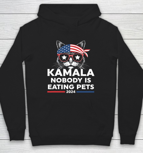 Harris Walz 2024  Nobody Is Eating Pets Hoodie