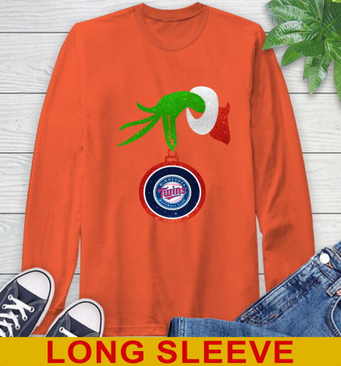 Minnesota Twins Grinch Merry Christmas MLB Baseball Long Sleeve T-Shirt 5