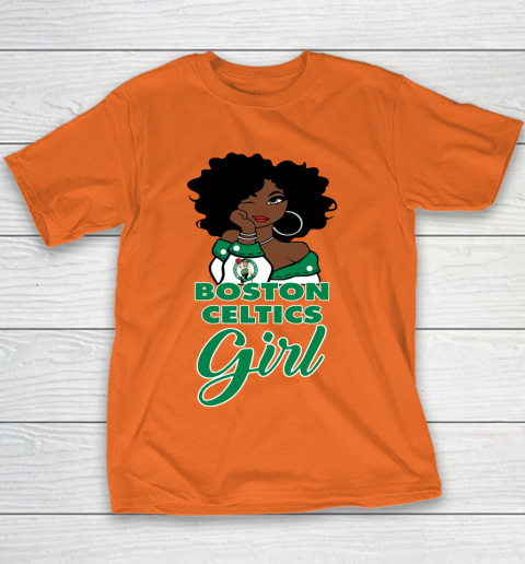Boston Celtics Girl NBA Youth T Shirt Tee For Sports