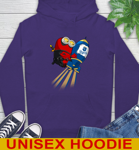 MLB Baseball Kansas City Royals Deadpool Minion Marvel Shirt Hoodie 5