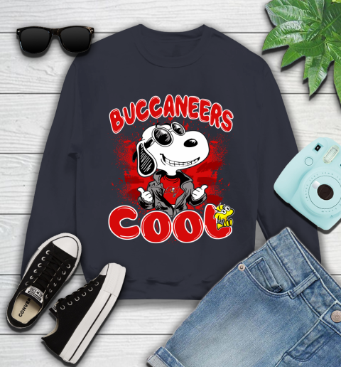 NFL Football Tampa Bay Buccaneers Cool Snoopy Shirt Youth Sweatshirt 2