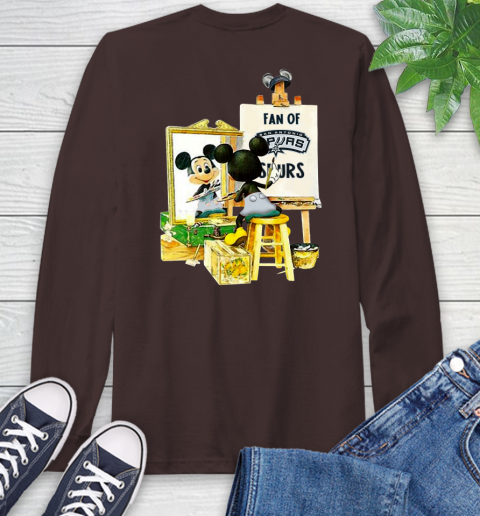 NBA Basketball San Antonio Spurs Mickey Drawing Shirt 61
