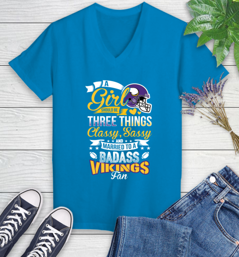Minnesota Vikings NFL Football A Girl Should Be Three Things