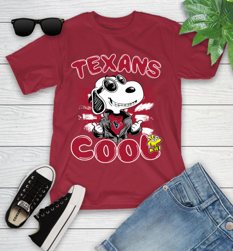 NFL Football Houston Texans Cool Snoopy Shirt Youth T-Shirt 12