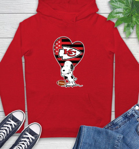 Kansas City Chiefs NFL Football The Peanuts Movie Adorable Snoopy Hoodie 10