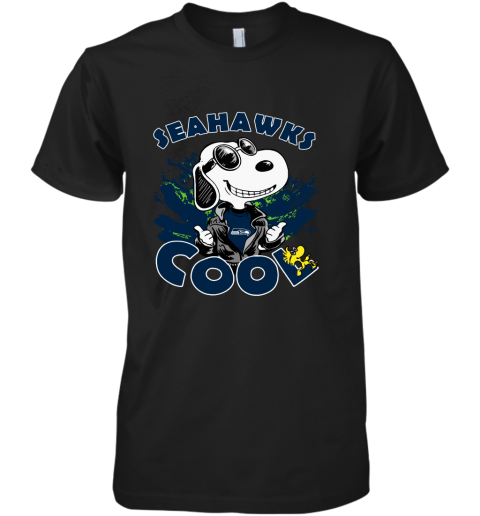 Seattle Seahawks Snoopy Joe Cool We're Awesome Premium Men's T-Shirt