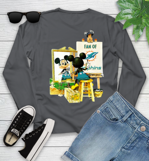 NFL Football Miami Dolphins Mickey Drawing Shirt 120