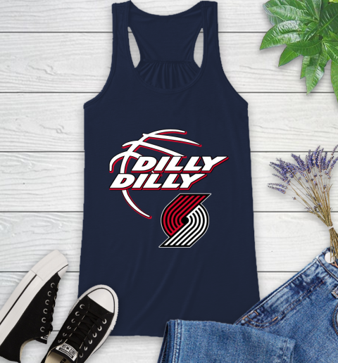 NBA Portland Trail Blazers Dilly Dilly Basketball Sports Racerback Tank 12