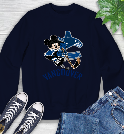 NHL Vancouver Canucks Mickey Mouse Disney Hockey T Shirt Sweatshirt 3