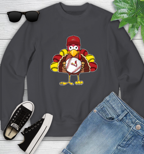 St.Louis Cardinals Turkey thanksgiving Youth Sweatshirt 6