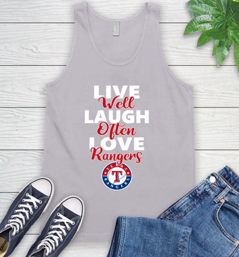 MLB Baseball Texas Rangers Live Well Laugh Often Love Shirt Tank Top 3