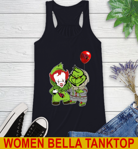 Arizona Cardinals Baby Pennywise Grinch Christmas NFL Football Racerback Tank 10