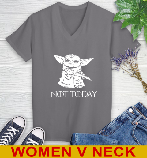 Not Today Game Of Thrones Star Wars Baby Yoda Shirt 83