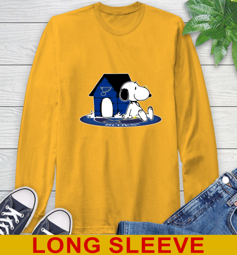 NHL Hockey St.Louis Blues Snoopy The Peanuts Movie Shirt Long Sleeve T-Shirt 3