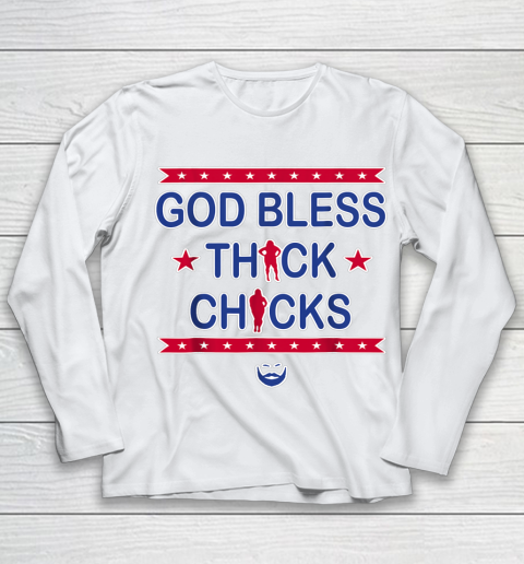 God Bless Thick Chicks Youth Long Sleeve
