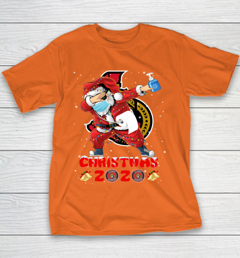 Ottawa Senators Funny Santa Claus Dabbing Christmas 2020 NHL Youth T-Shirt 4