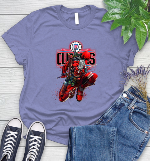 NBA Deadpool Marvel Comics Sports Basketball LA Clippers Women's T-Shirt 11