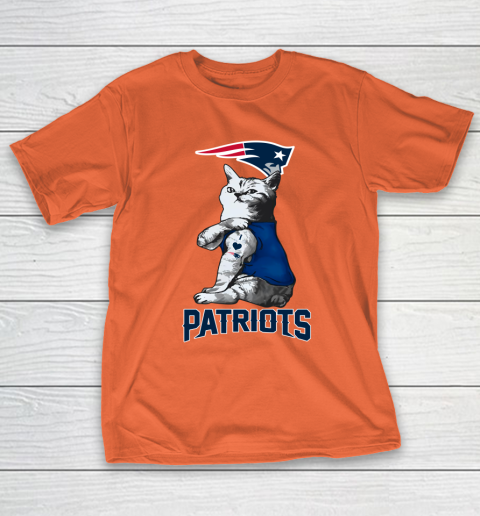 NFL Football My Cat Loves New England Patriots T-Shirt 4