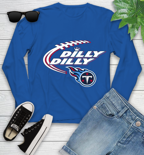 NFL Tennessee Titans Dilly Dilly Football Sports Youth Long Sleeve 9