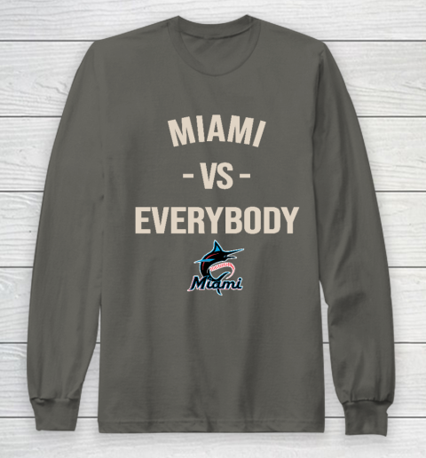 Miami Marlins Vs Everybody Long Sleeve T-Shirt 5