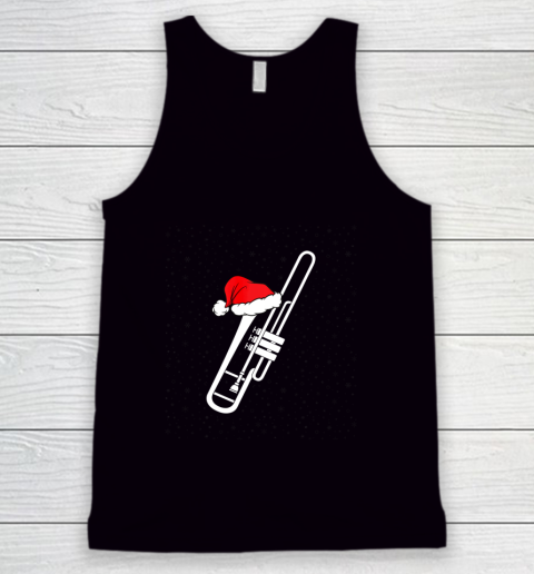 Christmas Gift Trombone Santa Trombone Funny Xmas Pajama Tank Top