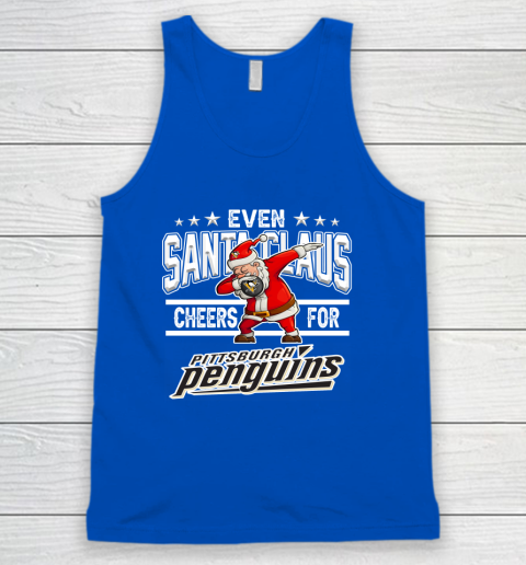 Pittsburgh Penguins Even Santa Claus Cheers For Christmas NHL Tank Top 4