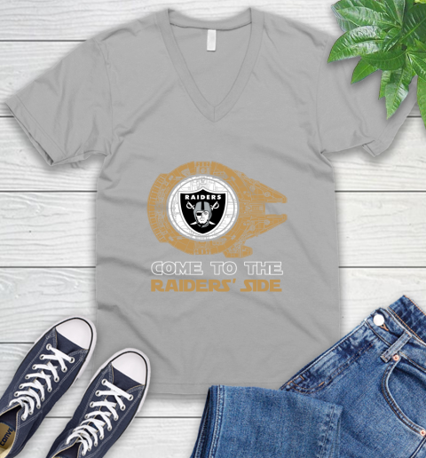NFL Come To The Oakland Raiders Wars Football Sports V-Neck T-Shirt 3