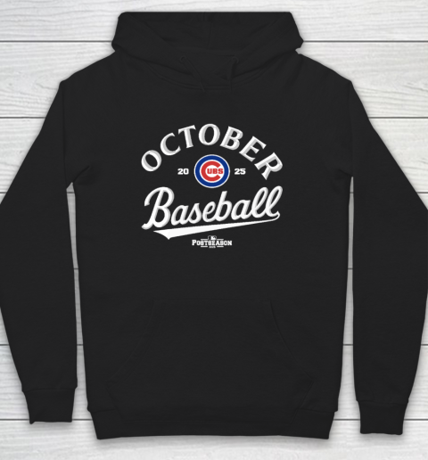 Chicago Cubs October Baseball 2025 Hoodie