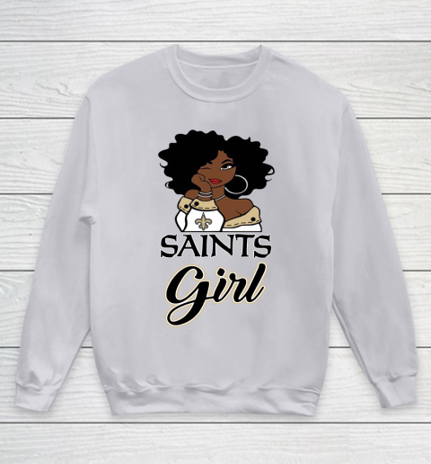 New Orleans Saints Girl NFL Youth Sweatshirt 4