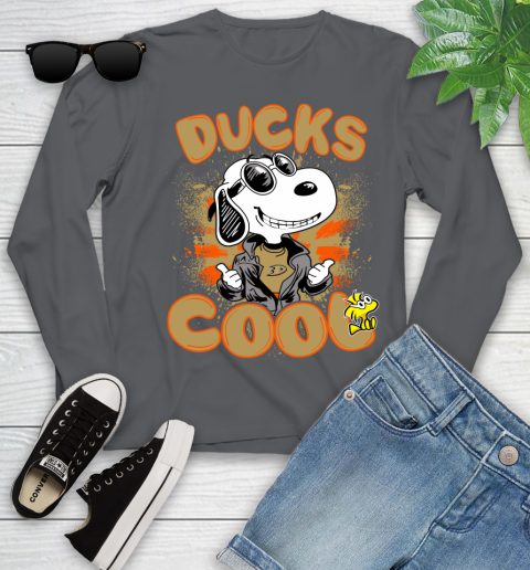 NHL Hockey Anaheim Ducks Cool Snoopy Shirt Youth Long Sleeve 8