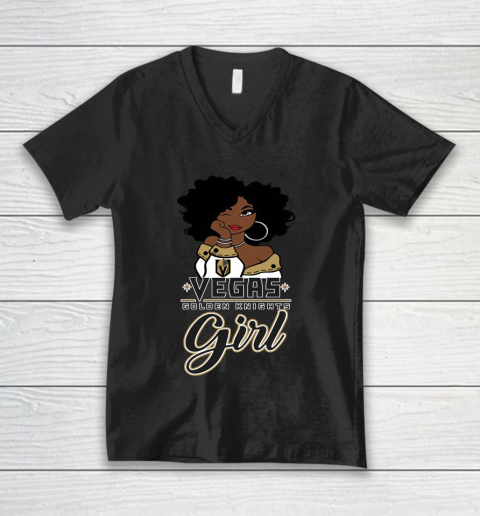 Vegas Golden Knights Girl NHL V-Neck T-Shirt