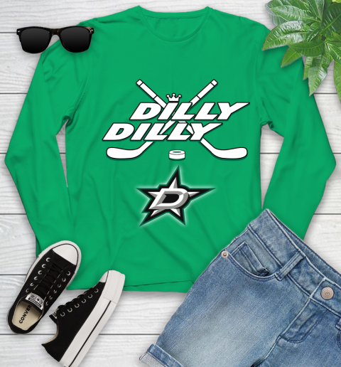 NHL Dallas Stars Dilly Dilly Hockey Sports Youth Long Sleeve 6