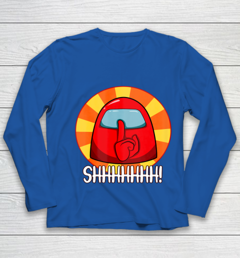 Among Us Game Shirt Cool Among Us shirt Crewmate or Impostor SHHHHHH Youth Long Sleeve 7