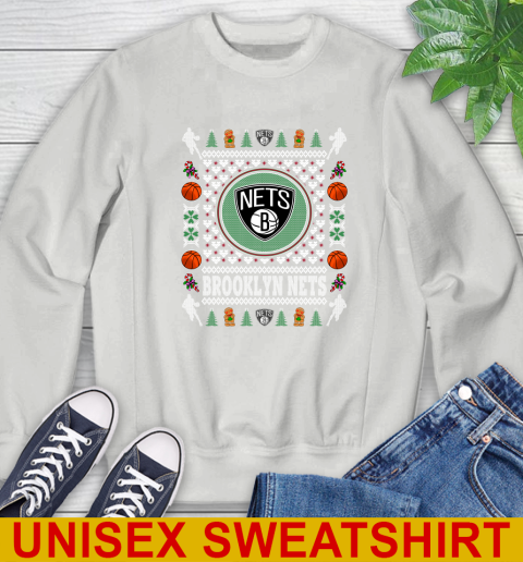 Brooklyn Nets Merry Christmas NBA Basketball Loyal Fan Sweatshirt 5