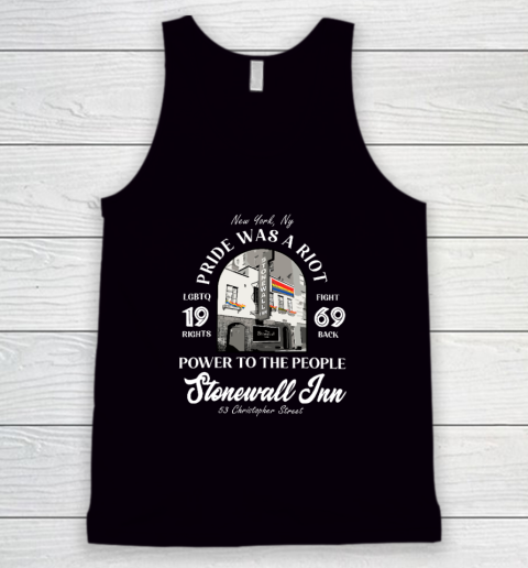 Stonewall Inn LGBTQ History Pride Was A Riot Gay Pride Month Tank Top