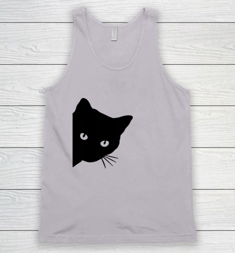 Black Cat Face Watching Funny Cat Halloween Gifts Cat Lovers T Shirt.QZSPTYUYC4 Tank Top 2