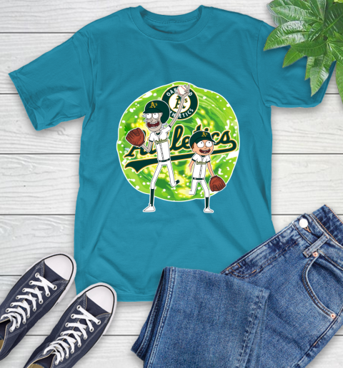 MLB Oakland Athletics Rick And Morty Baseball Sports T-Shirt 8