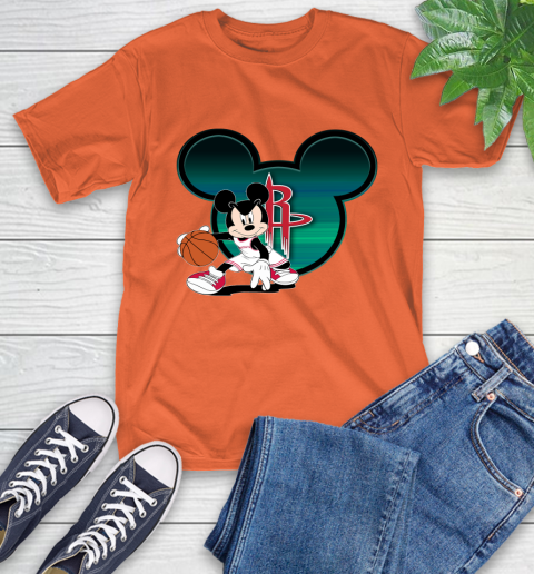 NBA Houston Rockets Mickey Mouse Disney Basketball T-Shirt 5