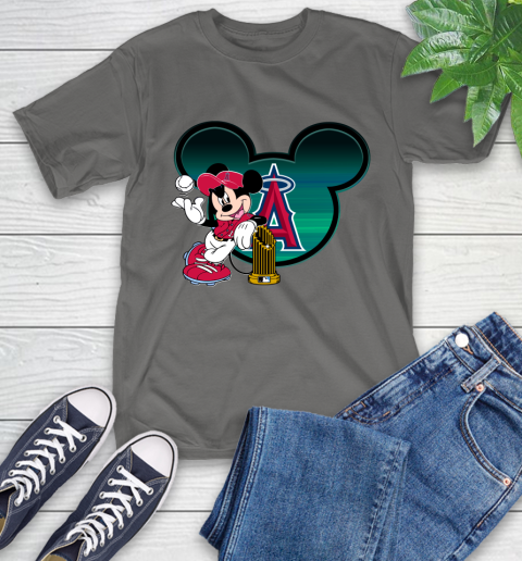 MLB Los Angeles Angels The Commissioner's Trophy Mickey Mouse Disney T-Shirt 9
