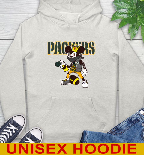 Green Bay Packers NFL Football Mickey Peace Sign Sports Hoodie 12