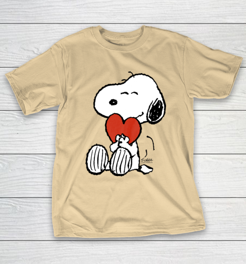 Peanuts Snoopy Heart Valentine T-Shirt 5