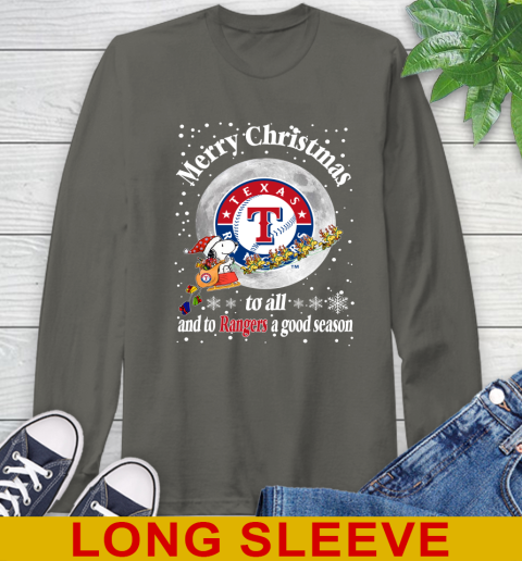 Texas Rangers Merry Christmas To All And To Rangers A Good Season MLB Baseball Sports Long Sleeve T-Shirt 10