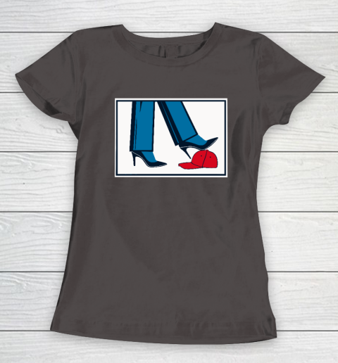Kamala Harris Heels Stepping On Maga Hat Women's T-Shirt 5