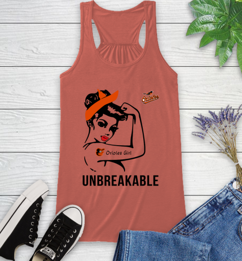 MLB Baltimore Orioles Girl Unbreakable Baseball Sports Racerback Tank 2